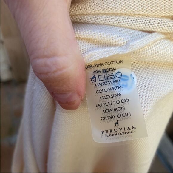 Peruvian Connection MAXI SKIRT in cream size medium - Picture 2 of 9